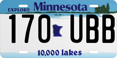 MN license plate 170UBB