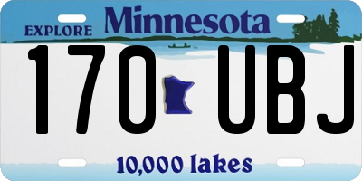 MN license plate 170UBJ