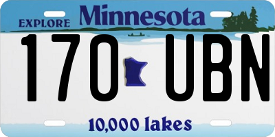 MN license plate 170UBN