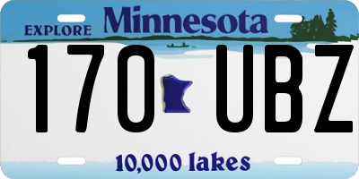 MN license plate 170UBZ