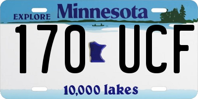 MN license plate 170UCF