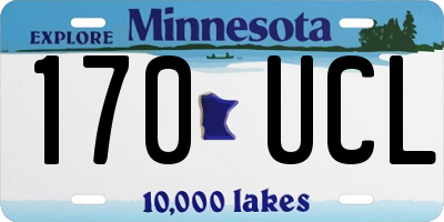 MN license plate 170UCL