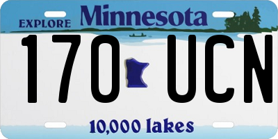 MN license plate 170UCN