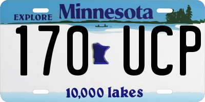 MN license plate 170UCP