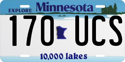 MN license plate 170UCS