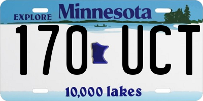 MN license plate 170UCT