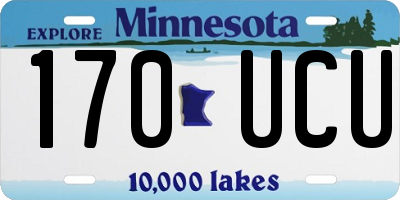 MN license plate 170UCU