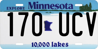 MN license plate 170UCV