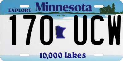 MN license plate 170UCW