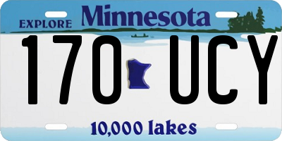 MN license plate 170UCY
