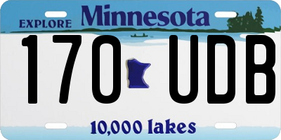 MN license plate 170UDB