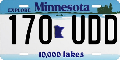 MN license plate 170UDD