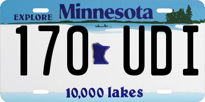 MN license plate 170UDI