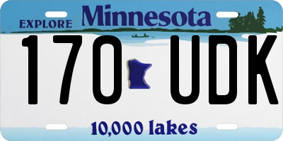 MN license plate 170UDK