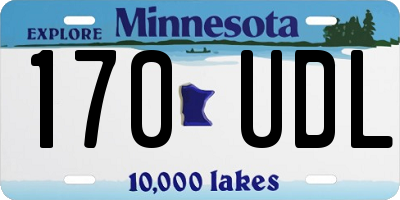 MN license plate 170UDL