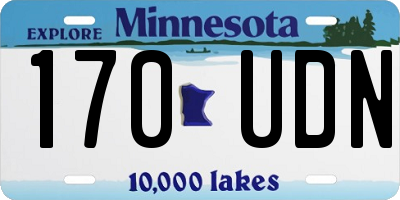 MN license plate 170UDN