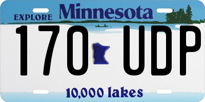 MN license plate 170UDP