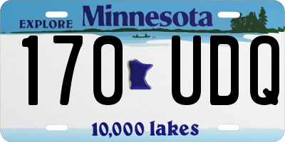 MN license plate 170UDQ