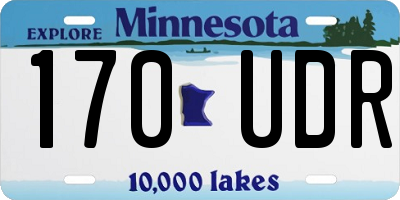 MN license plate 170UDR