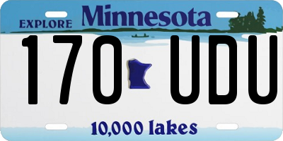 MN license plate 170UDU