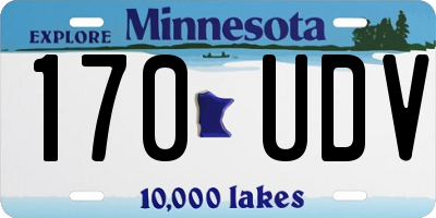 MN license plate 170UDV