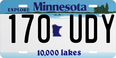 MN license plate 170UDY