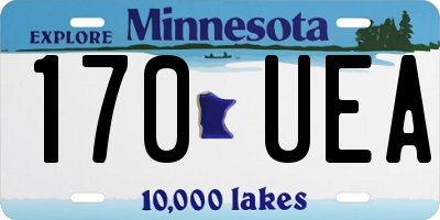 MN license plate 170UEA