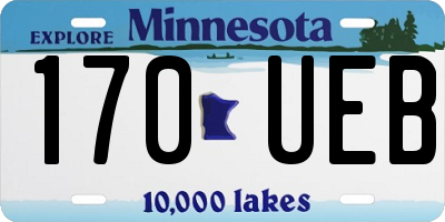 MN license plate 170UEB