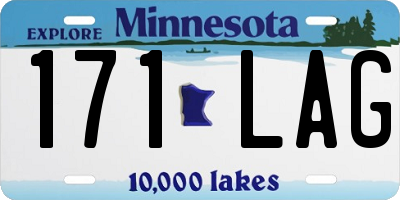 MN license plate 171LAG