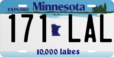 MN license plate 171LAL