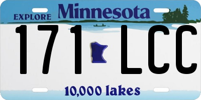 MN license plate 171LCC
