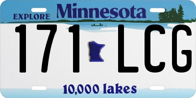 MN license plate 171LCG