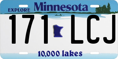 MN license plate 171LCJ