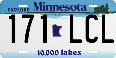 MN license plate 171LCL