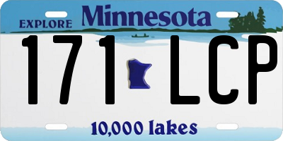 MN license plate 171LCP