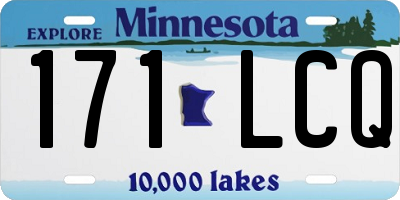 MN license plate 171LCQ