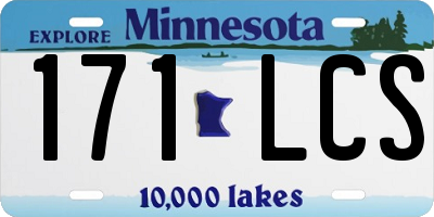 MN license plate 171LCS