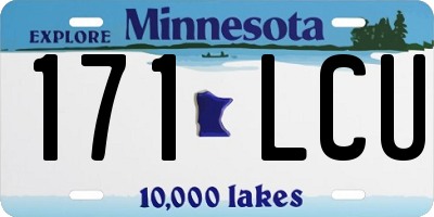 MN license plate 171LCU