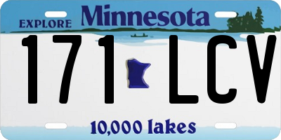 MN license plate 171LCV