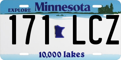 MN license plate 171LCZ
