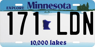 MN license plate 171LDN