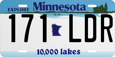 MN license plate 171LDR