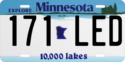 MN license plate 171LED