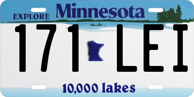 MN license plate 171LEI