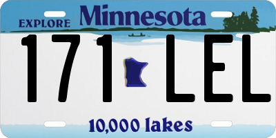 MN license plate 171LEL