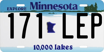 MN license plate 171LEP