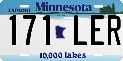 MN license plate 171LER