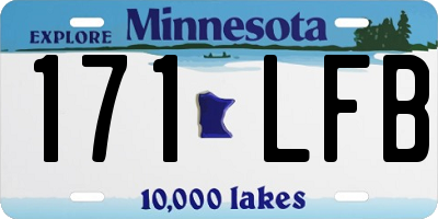 MN license plate 171LFB