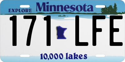 MN license plate 171LFE