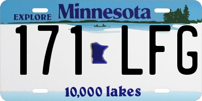 MN license plate 171LFG